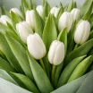  Ласковый взгляд- букет из белых тюльпанов 2
